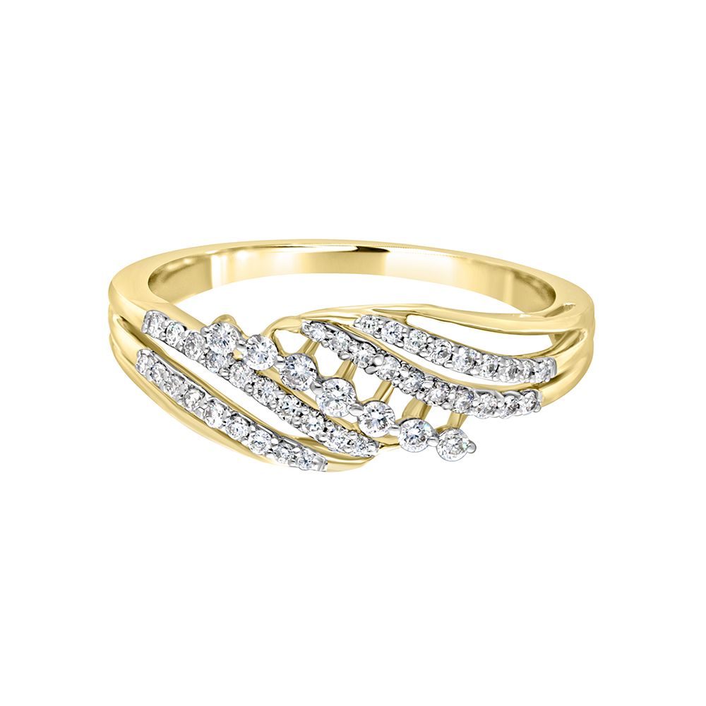 Exquisite 14KT Yellow Gold Ring-Rings-ORG22173-D400RFC