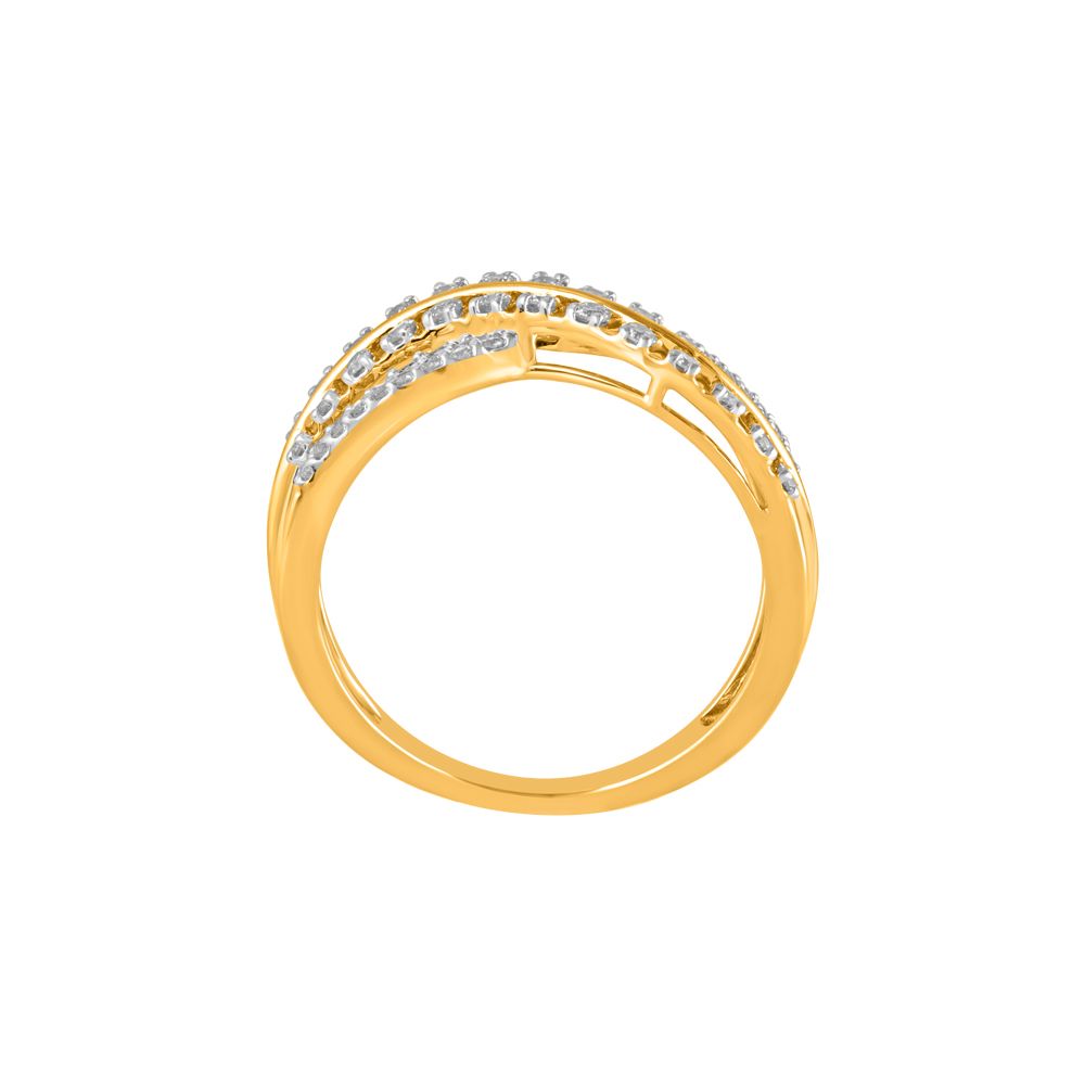Subtle Diamond and 14KT Yellow Gold Ring-Rings-ORG22176