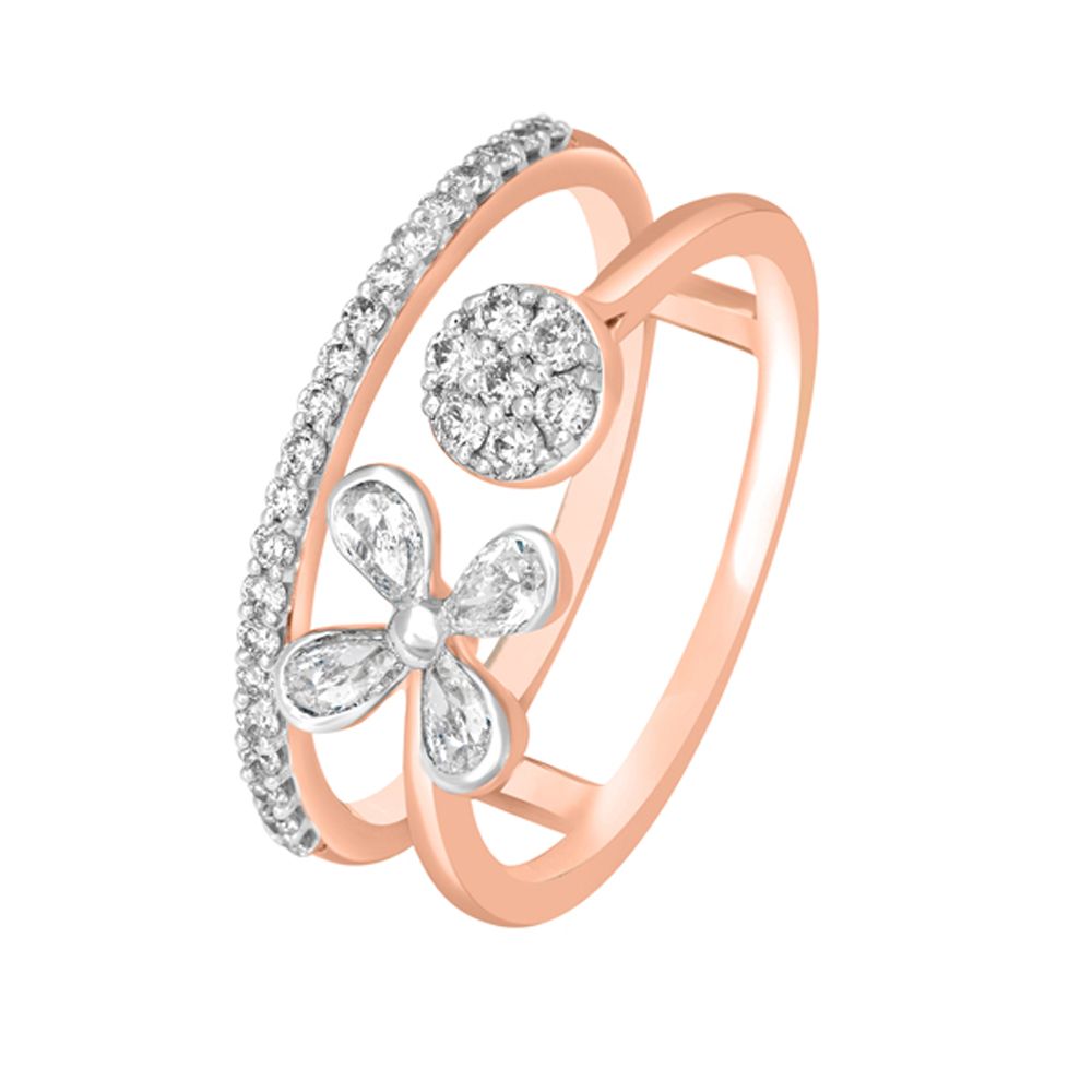 Diamond Emblazoned Finger Ring-Rings-ORG22183