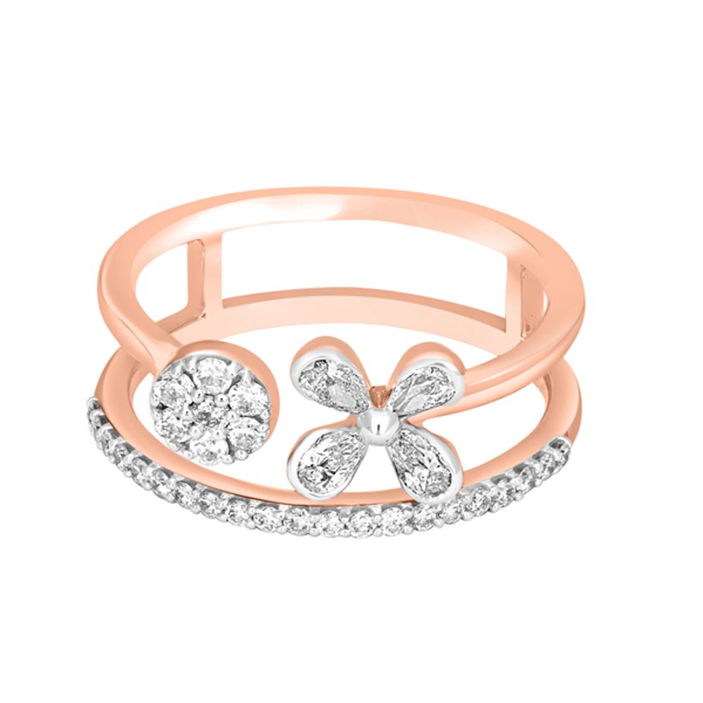 Diamond Emblazoned Finger Ring-Rings-ORG22183