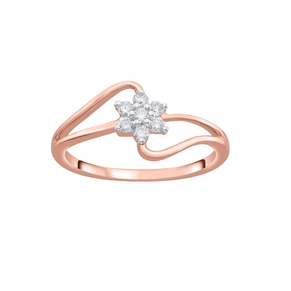Round Diamond Finger Ring-Rings-ORG22196