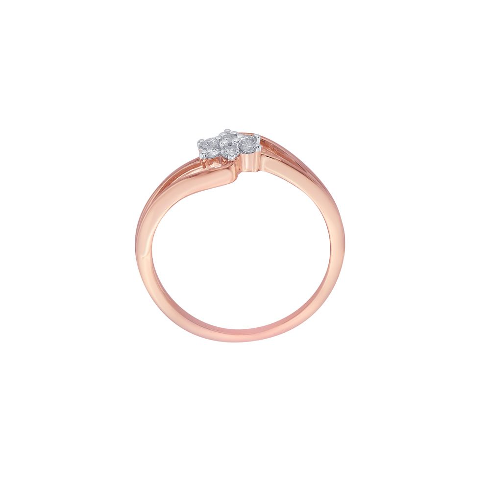 Round Diamond Finger Ring-Rings-ORG22196