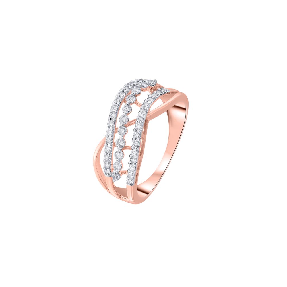 Diamond Lined Exquisite Ring-Rings-ORG22201