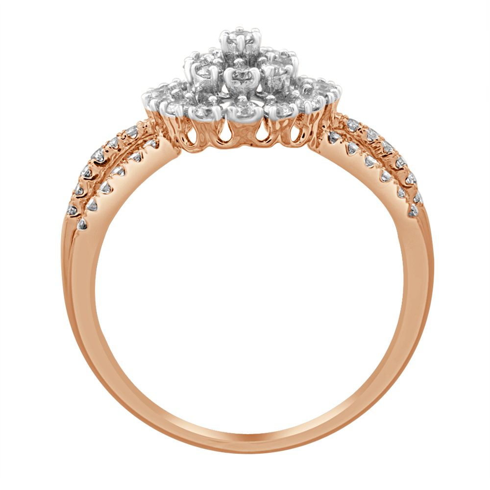 Round Ring in 14KT Rose Gold-Rings-ORG22205