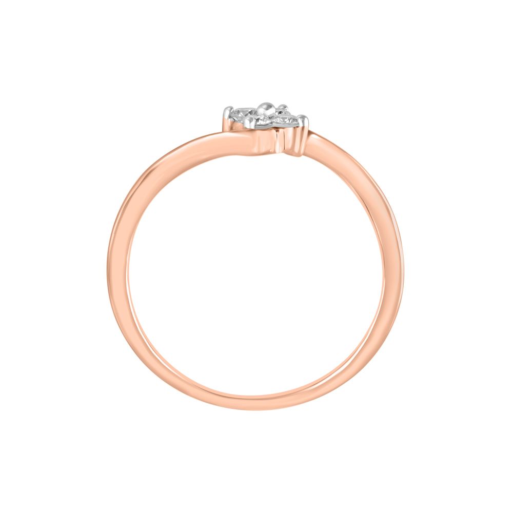 Slender Floral Diamond Ring-Rings-ORG22214