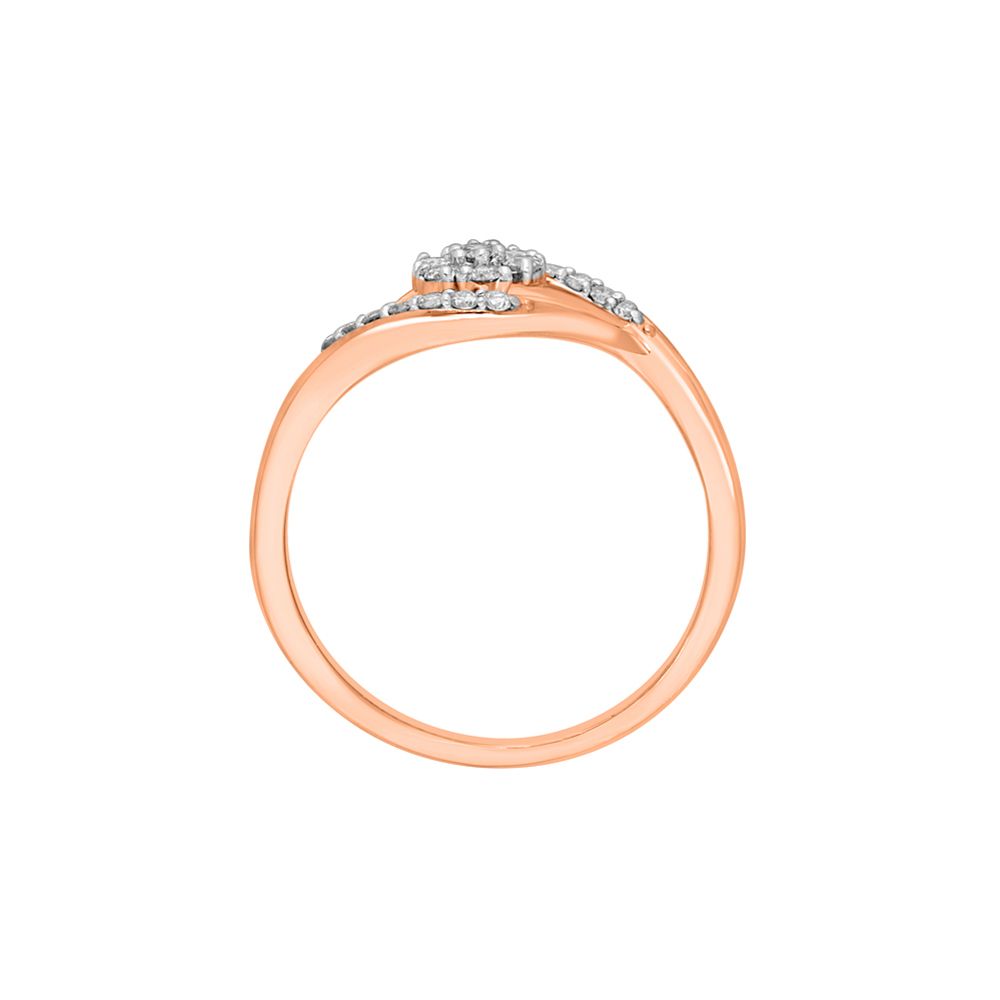 Dazzling Diamond Ring in Rose Gold-Rings-ORG22219