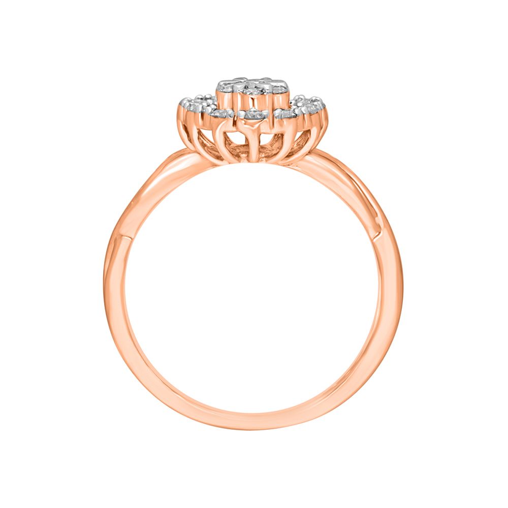 Delicate Twisted Rose Gold Ring-Rings-ORG22224