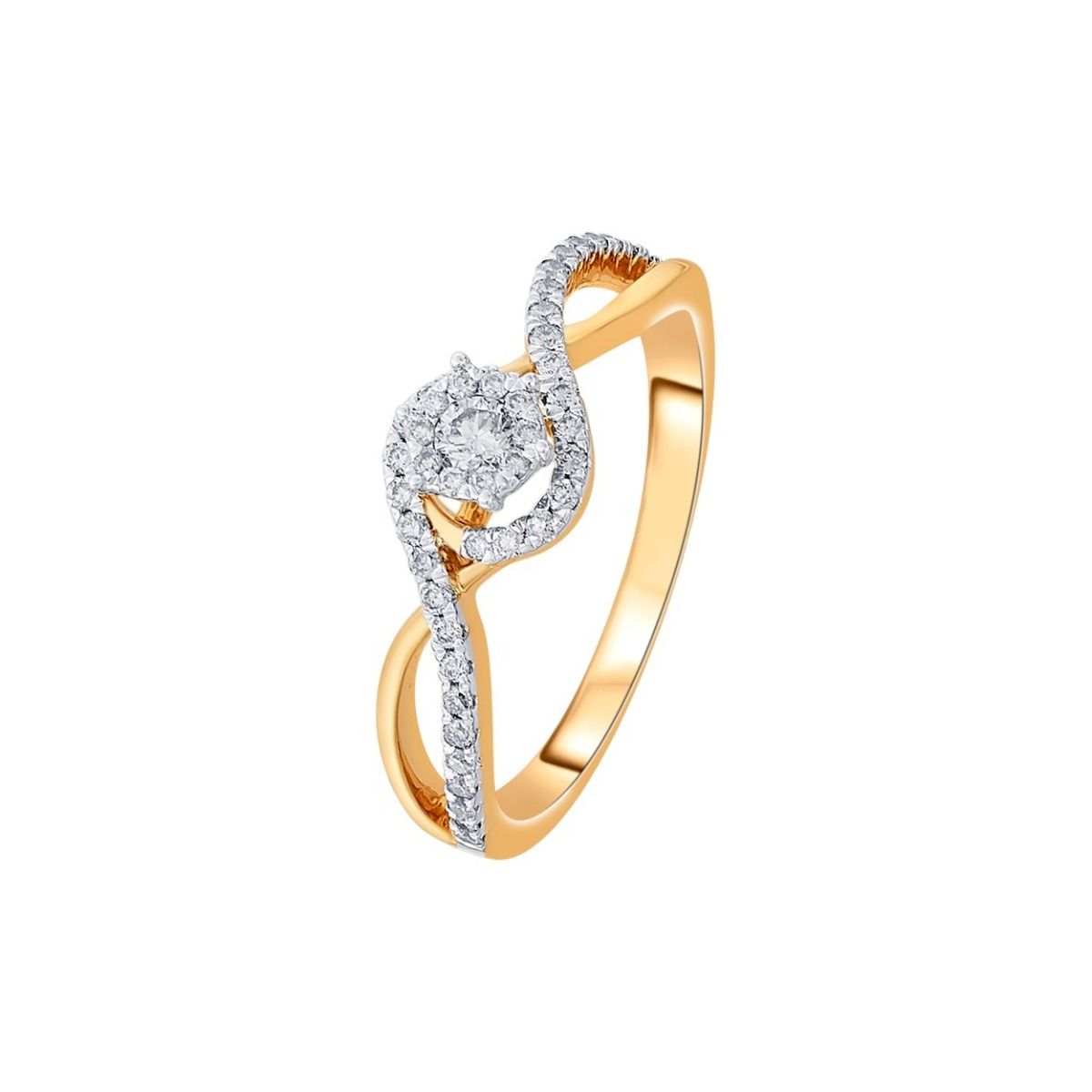 Attractive Diamond and 14KT Rose Gold Ring -Rings-ORG22227