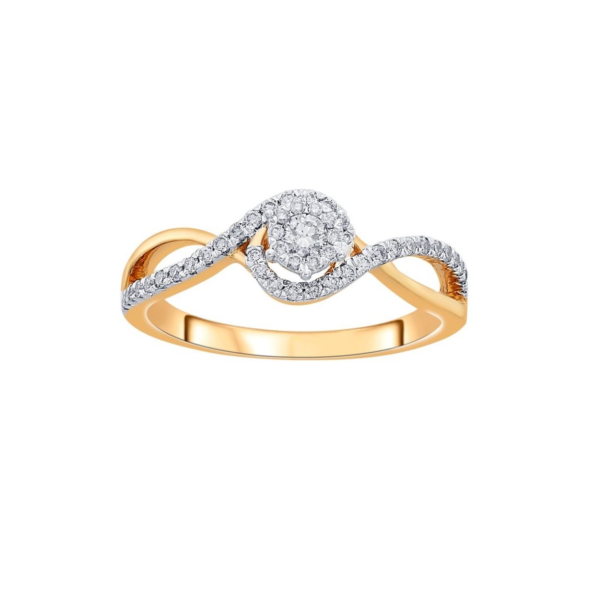 Attractive Diamond and 14KT Rose Gold Ring -Rings-ORG22227
