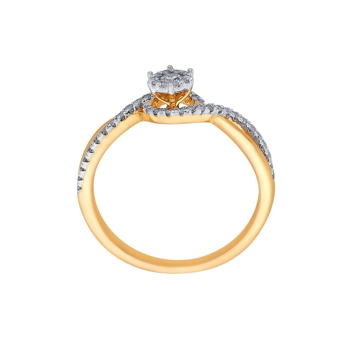 Attractive Diamond and 14KT Rose Gold Ring -Rings-ORG22227