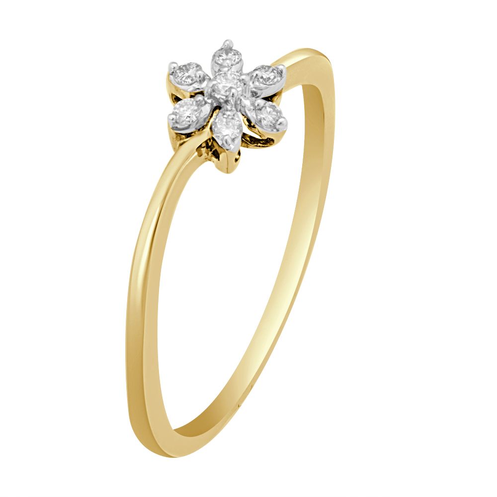 Floral 14KT Rose Gold Ring-Rings-ORG22228