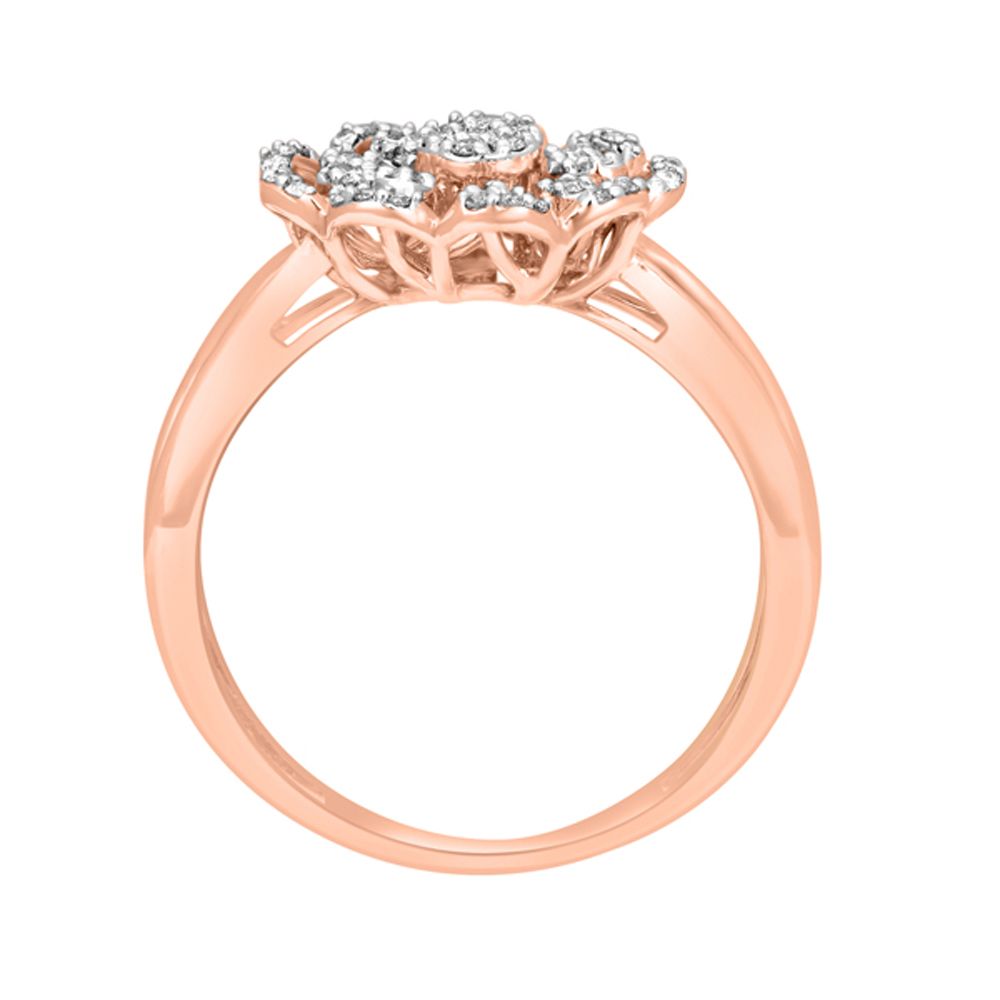 Dazzling Diamond and Rose Gold Ring-Rings-ORG22231