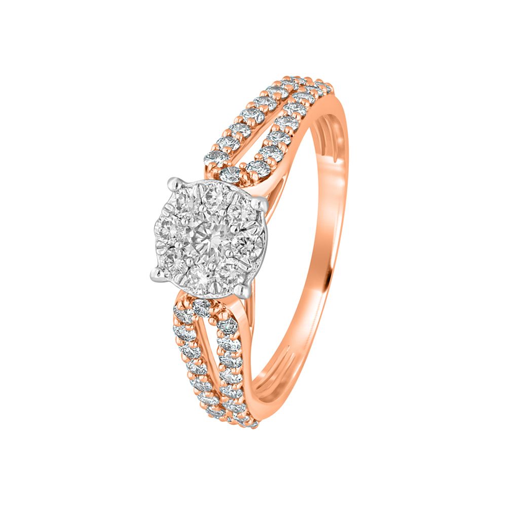 Eternity Inspired Rose Gold Finger Ring-Rings-ORG22286