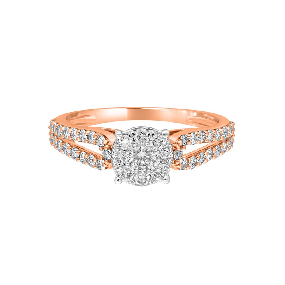Eternity Inspired Rose Gold Finger Ring-Rings-ORG22286