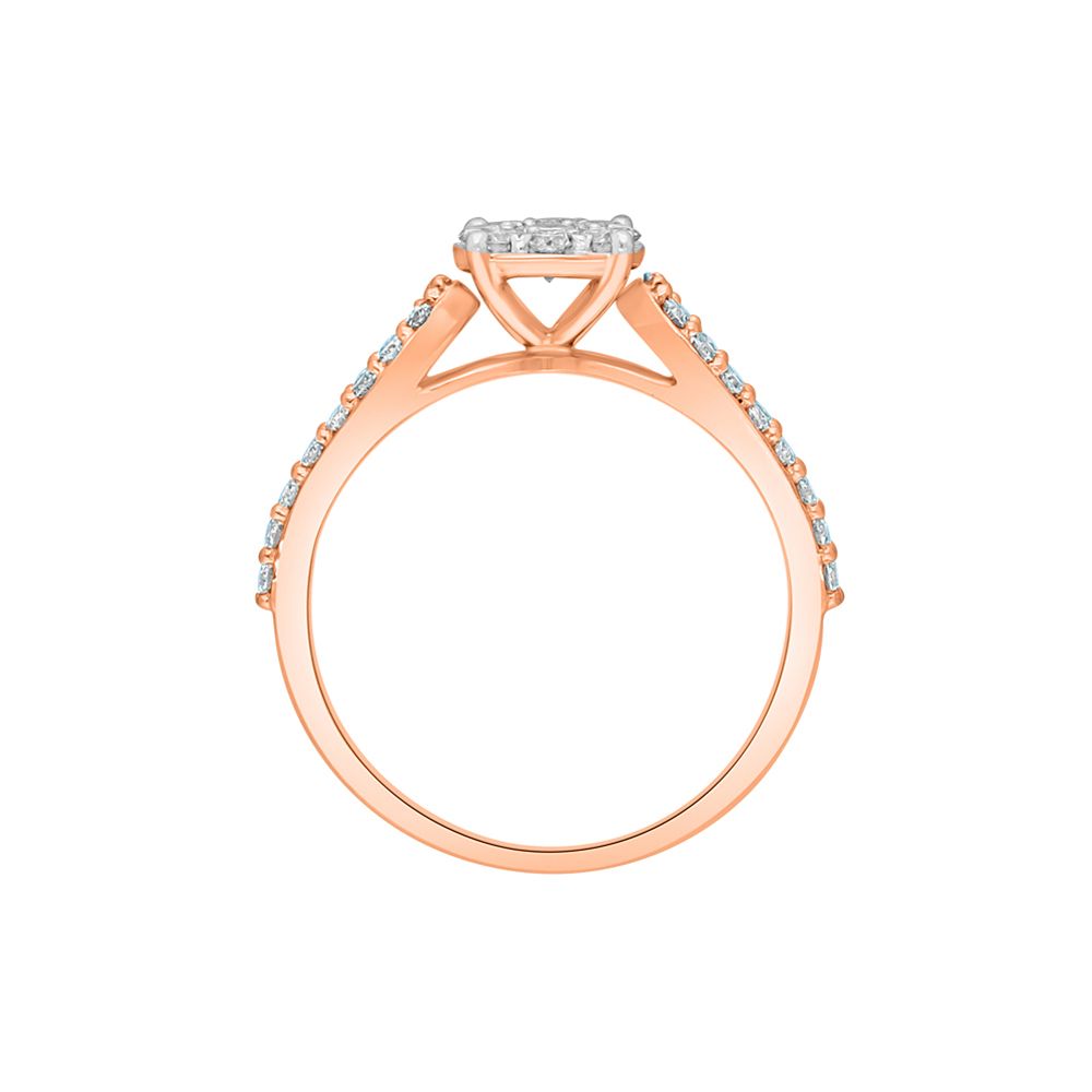 Eternity Inspired Rose Gold Finger Ring-Rings-ORG22286