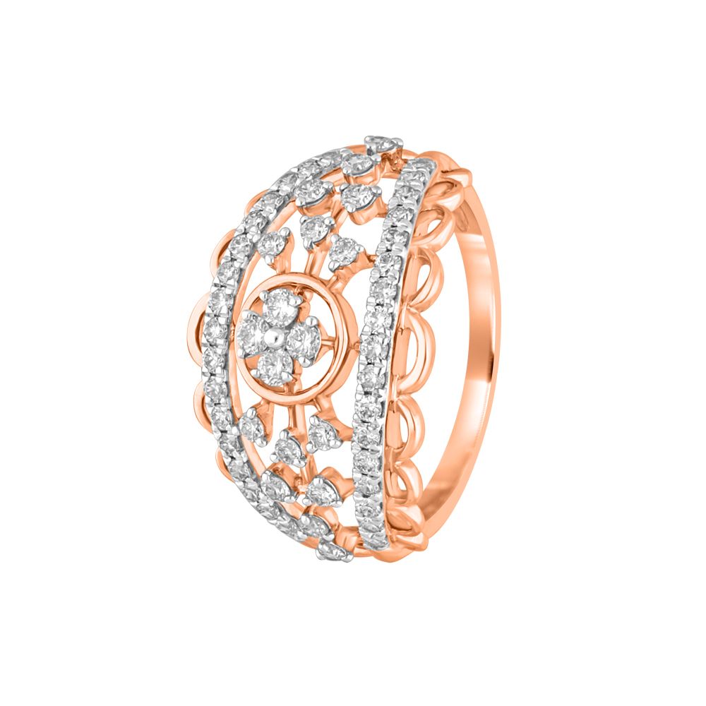 Resplendent Diamond Finger Ring-Rings-ORG22303