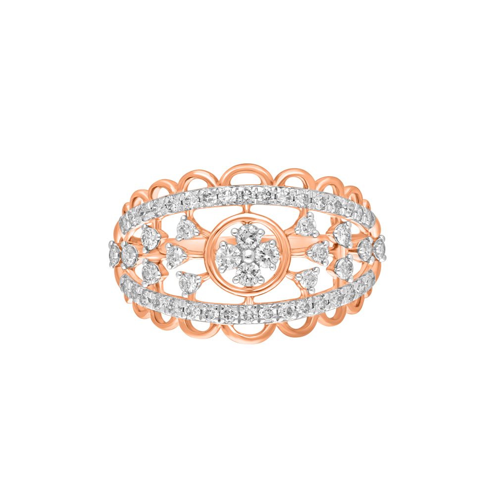 Resplendent Diamond Finger Ring-Rings-ORG22303