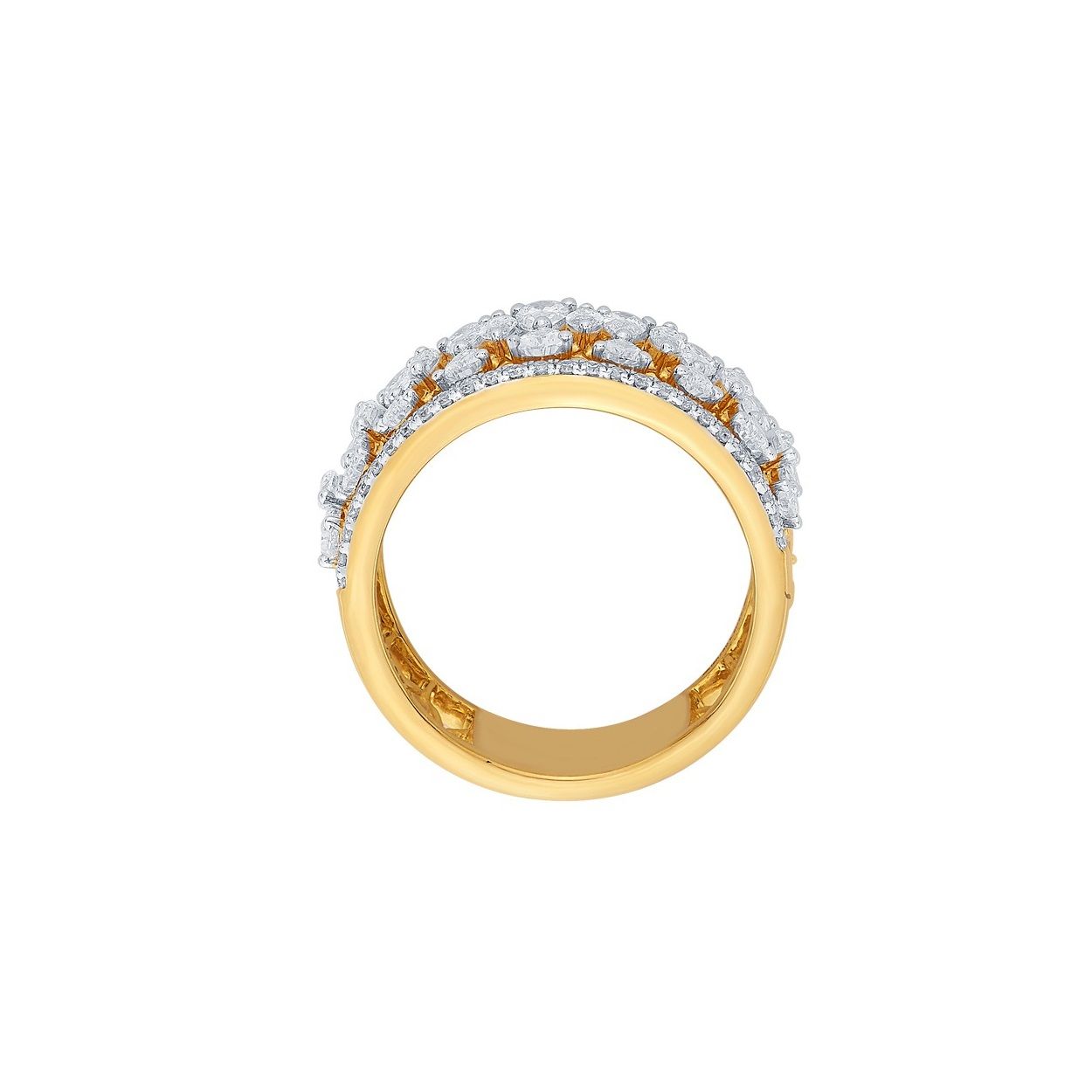 Stylish Diamond Finger Ring-Rings-ORG22318