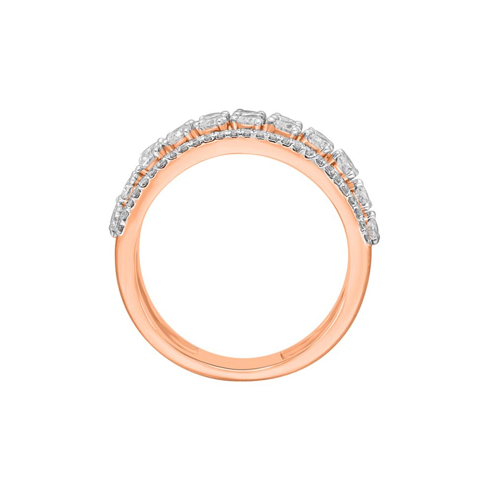Pretty 18KT Rose Gold Finger Ring-Rings-ORG22322