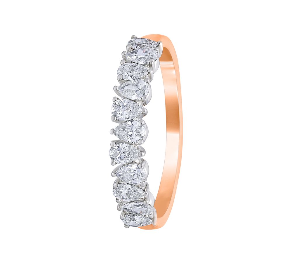 Gracious Diamond Ring in Rose Gold-Rings-ORG22324