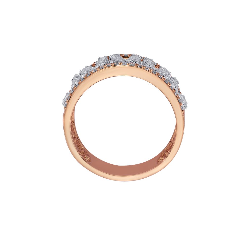 Floral Eternity Diamond Finger Ring-Rings-ORG22326