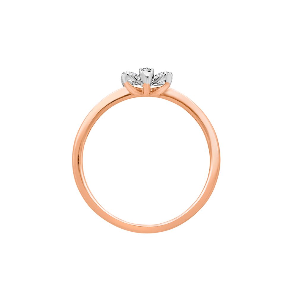 Exquisite Diamond Finger Ring in Rose Gold-Rings-ORG22330