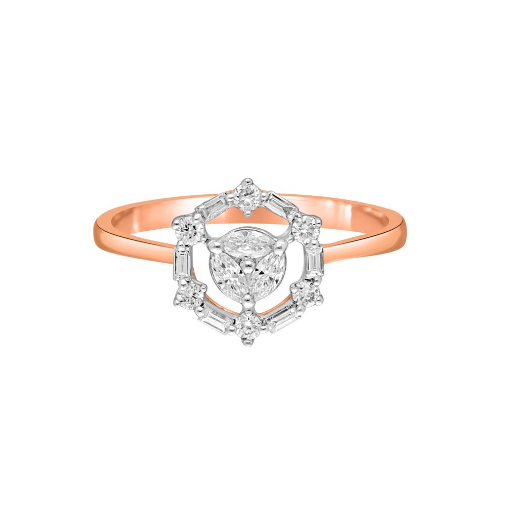 Abstract Diamond Finger Ring-Rings-ORG22334