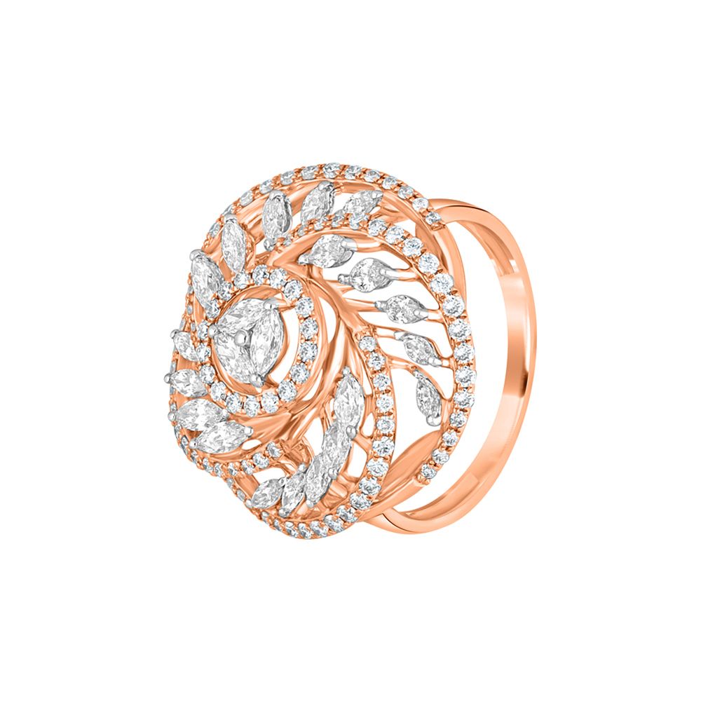 Shell Design Diamond Ring-Rings-ORG22337