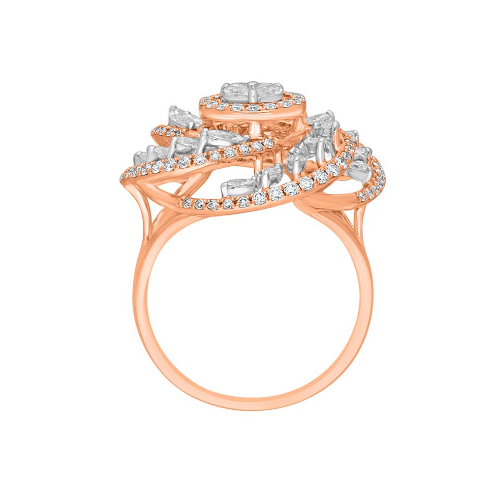 Shell Design Diamond Ring-Rings-ORG22337