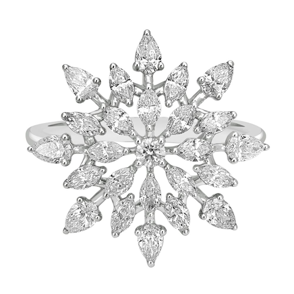 Subtle White Gold Finger Ring-Rings-ORG22340