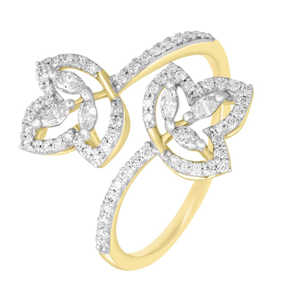 Delicately Crafted 18KT Yellow Gold Ring-Rings-ORG22343