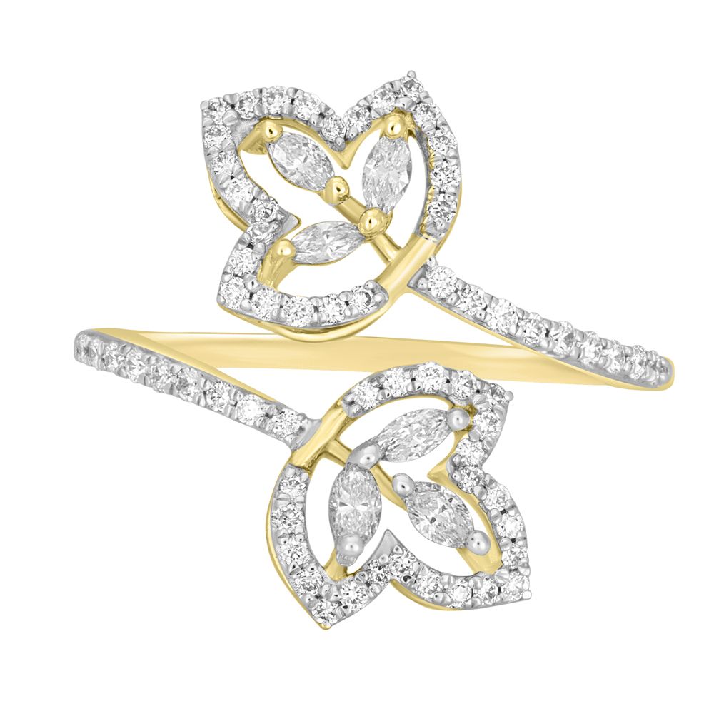 Delicately Crafted 18KT Yellow Gold Ring-Rings-ORG22343