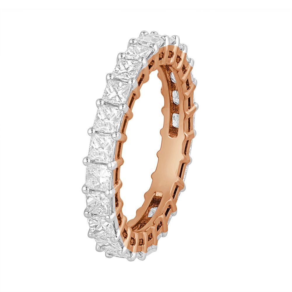 Delicate Diamond Finger Ring in Rose Gold-Rings-ORG23011