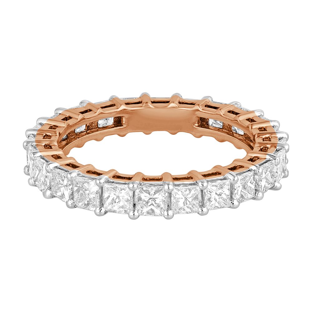Delicate Diamond Finger Ring in Rose Gold-Rings-ORG23011