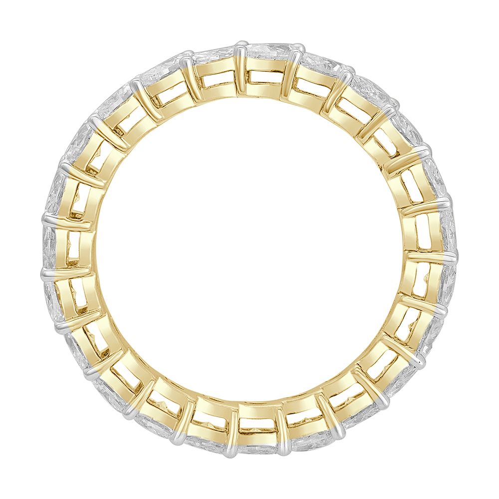 Leafy Crown Design Ring With Diamonds-Rings-ORG23012