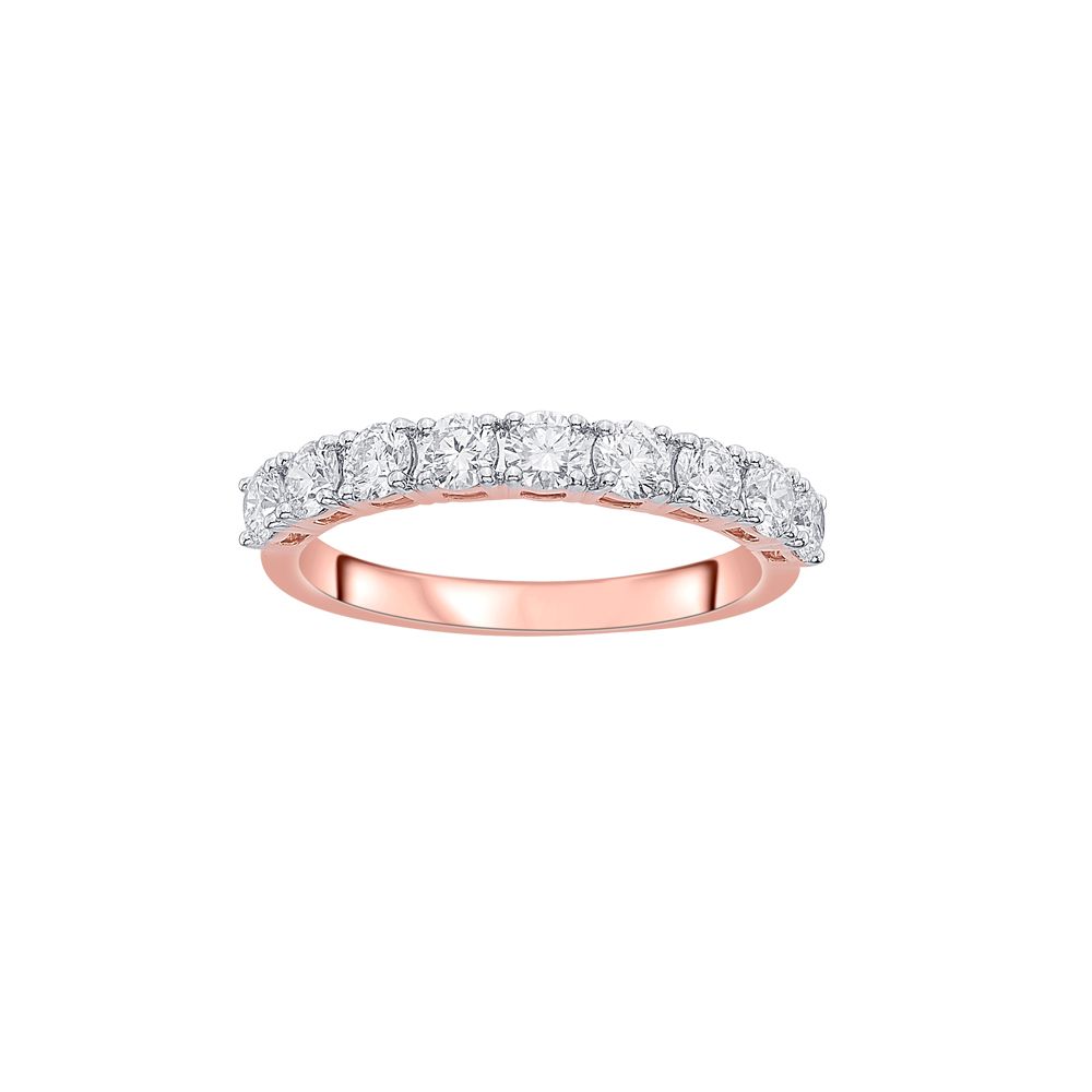 Delicate Diamond Finger Ring in 18KT Rose Gold-Rings-ORG23016