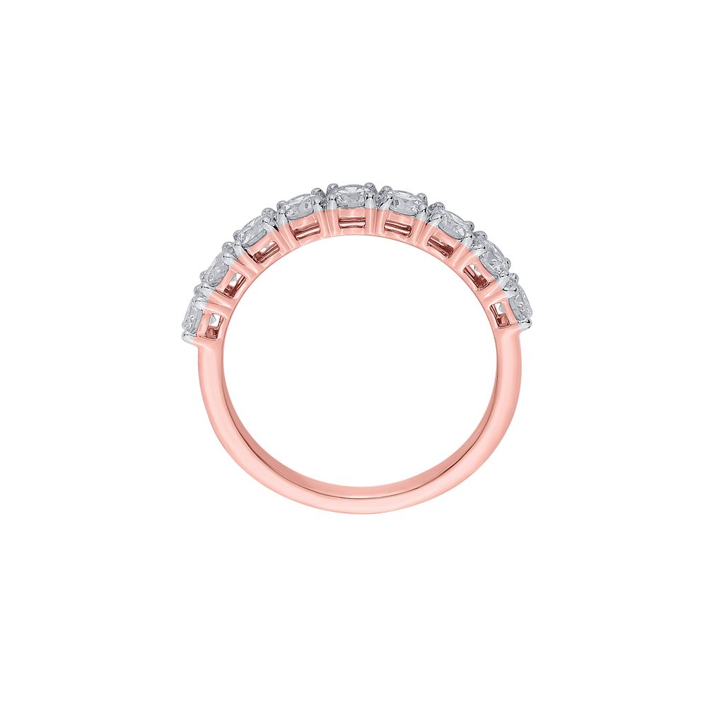 Delicate Diamond Finger Ring in 18KT Rose Gold-Rings-ORG23016