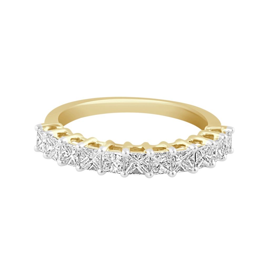 Radiant Diamond Finger Ring in Gold-Rings-ORG23018
