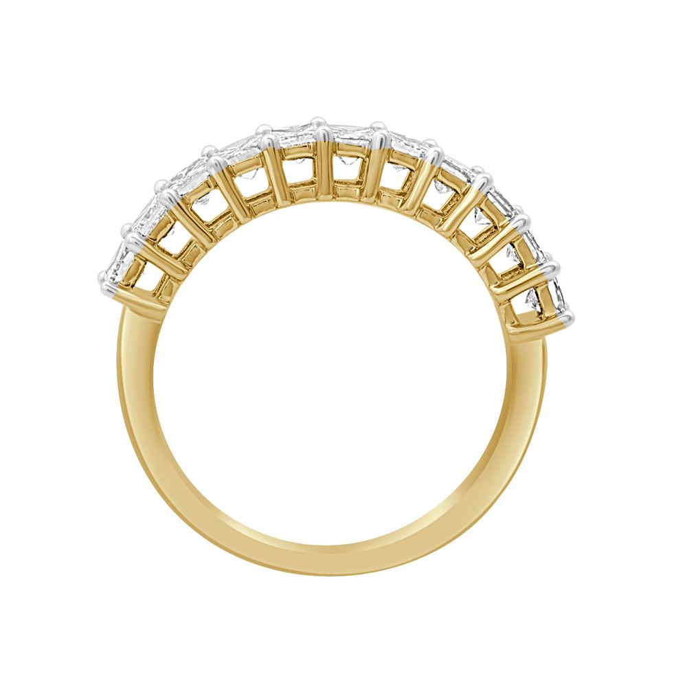 Radiant Diamond Finger Ring in Gold-Rings-ORG23018