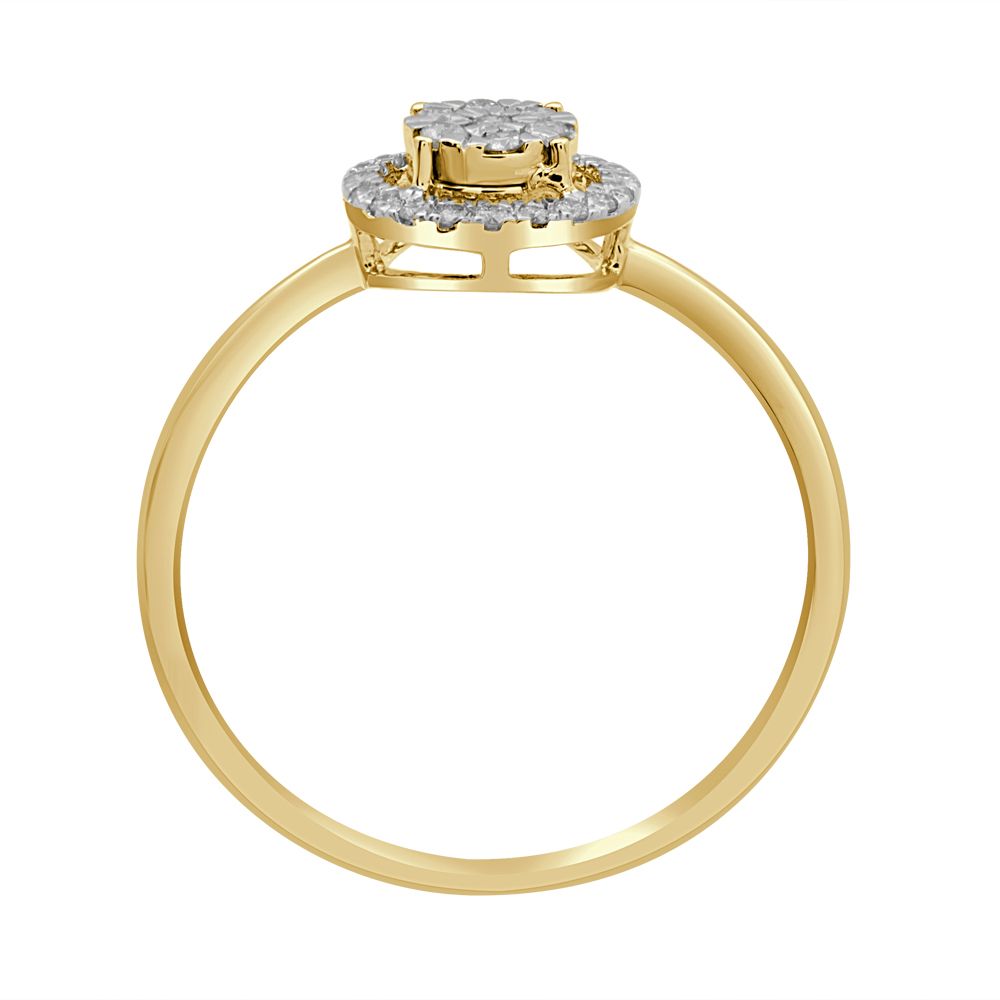 Round Gold and Diamond Ring-Rings-ORG23020