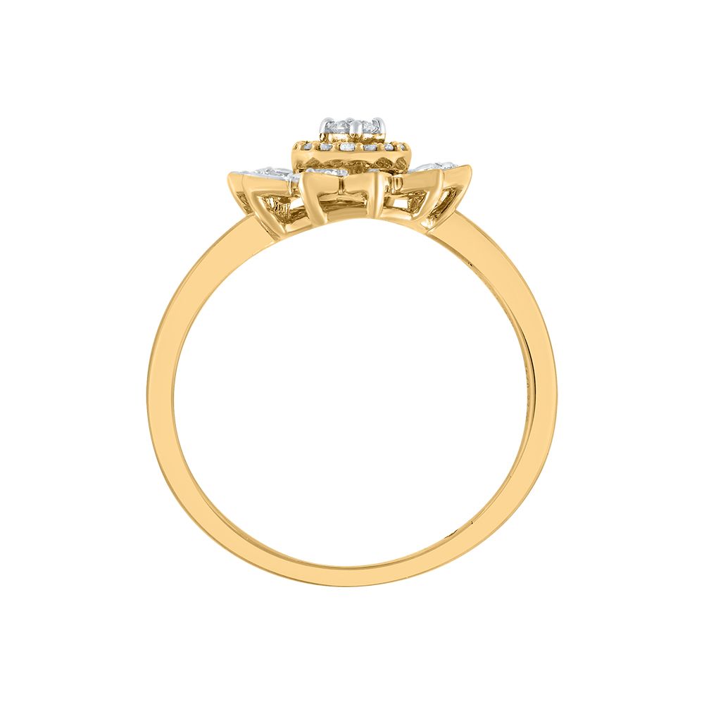 Floral Cocktail Diamond Finger Ring-All Jewellery-ORG23037