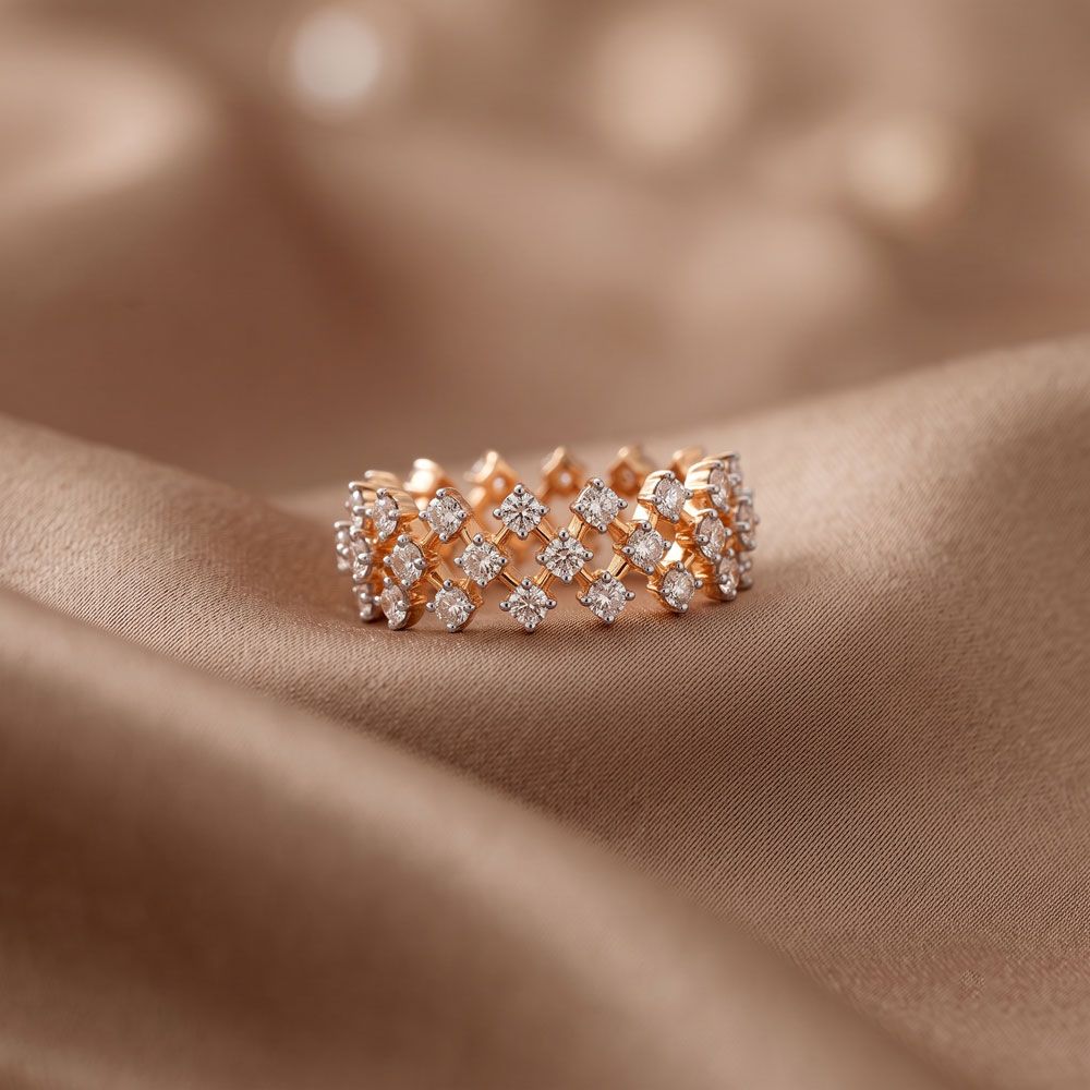 Lustrous Diamond Ring-Rings-ORG23041