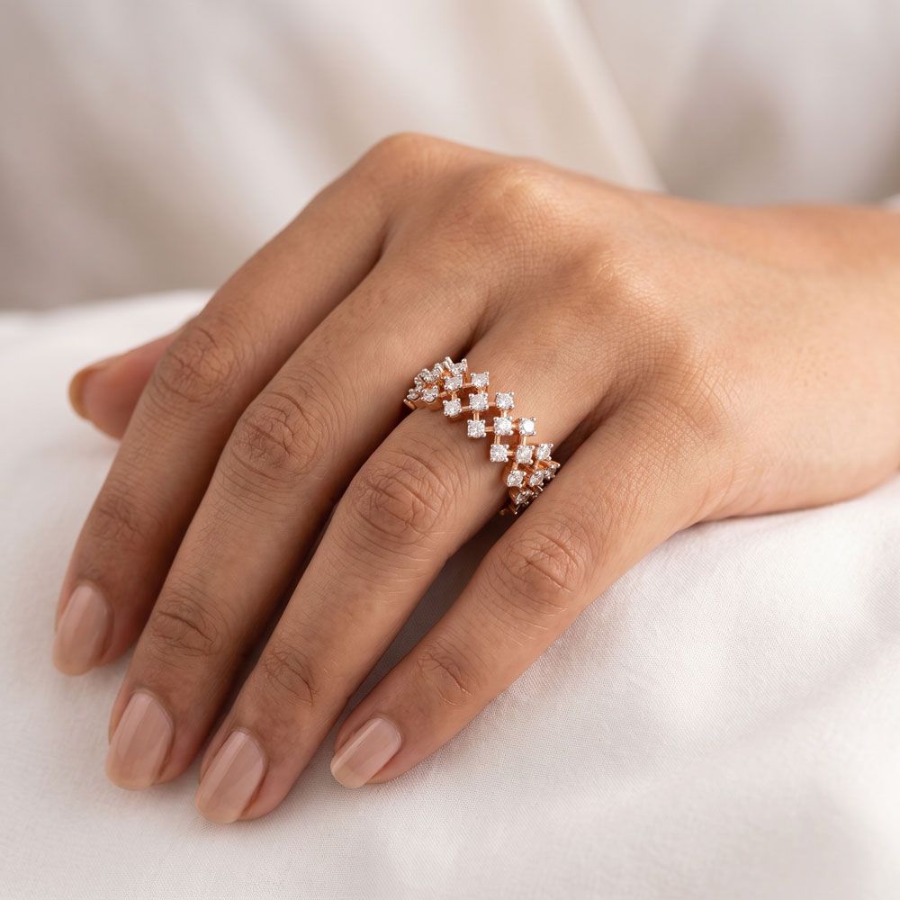 Lustrous Diamond Ring-Rings-ORG23041