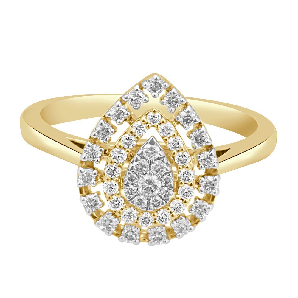 Dewdrop Design Diamond Ring Ring-Rings-ORG23043