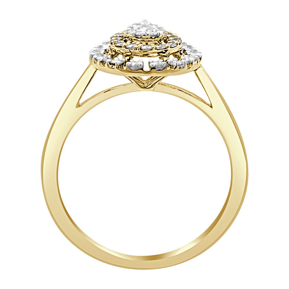 Dewdrop Design Diamond Ring Ring-Rings-ORG23043