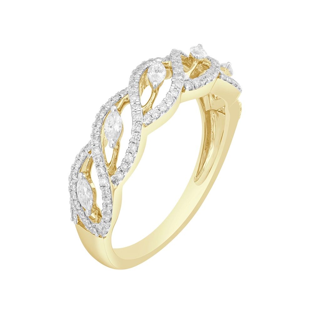 Breathtaking Sculptural Diamond Ring-Rings-ORG23051