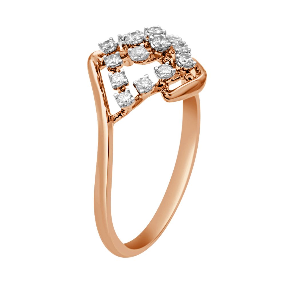 Classy Diamond Finger Ring-Rings-ORG23053