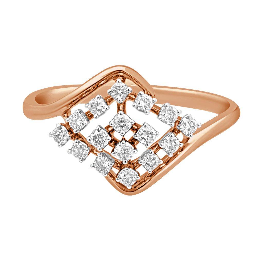 Classy Diamond Finger Ring-Rings-ORG23053