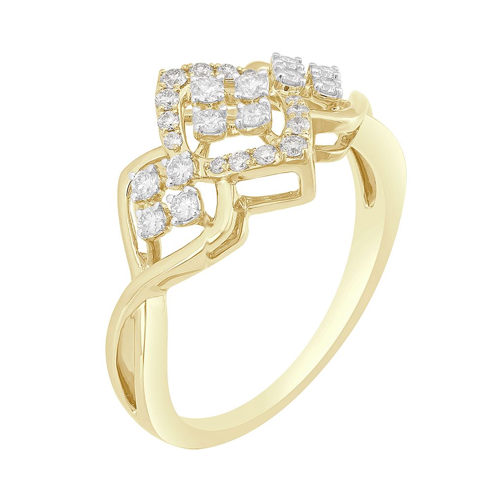 Exquisite Gold Circle Design Ring-Rings-ORG23058