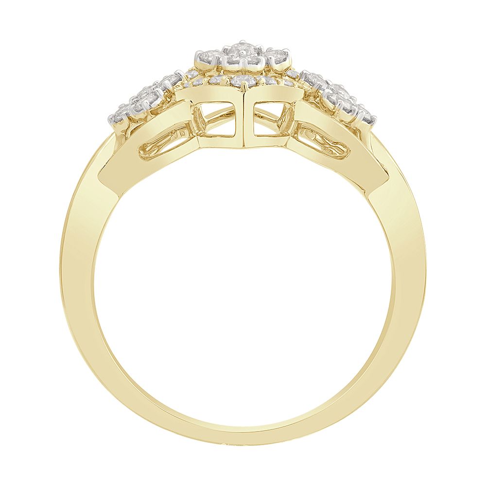 Exquisite Gold Circle Design Ring-Rings-ORG23058